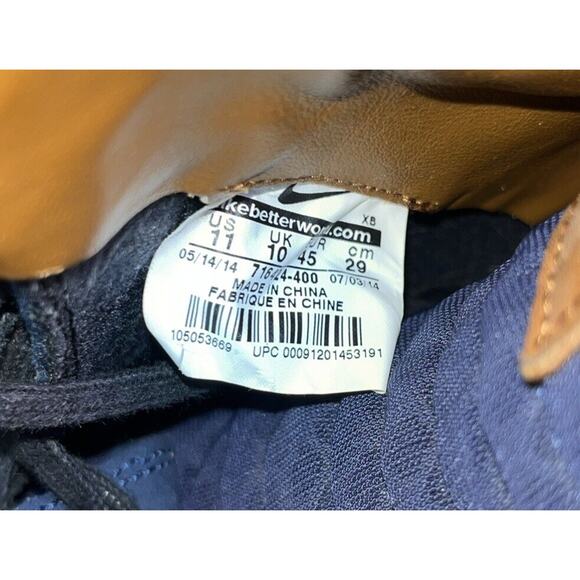 Nike Lebron James Sneakers Mens 11 Blue Fireberry Denim Lace Up‎ 716424-400 - Picture 8 of 9